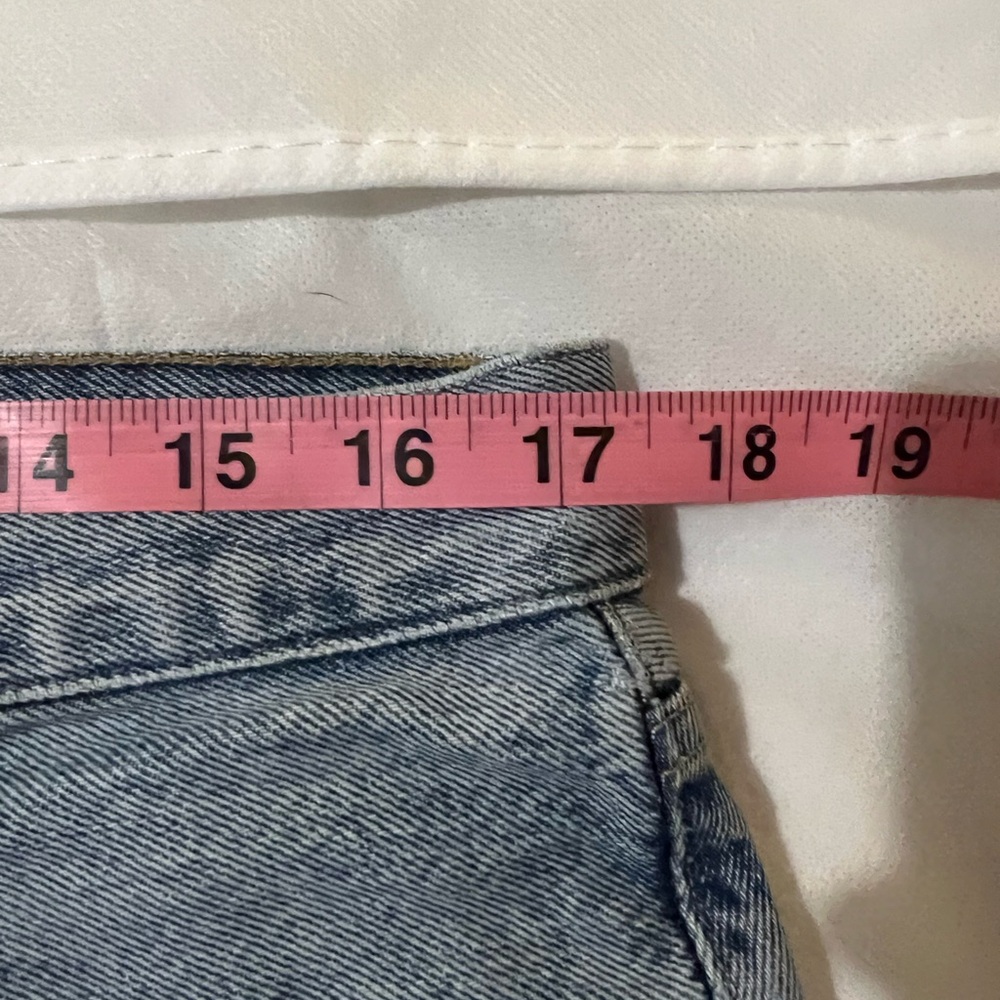 Women’s straight leg agolde blue jeans size 30 distressed 90s cut 56054 - Picture 5 of 14